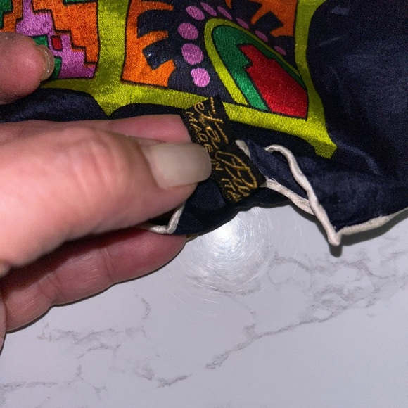 🅢🅔🅣🅐 🅟🅤🅡🅔▪️Vintage Decorative Scarf - Picture 7 of 8